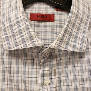 HUGO Hugo Boss red label plaid dress shirt
